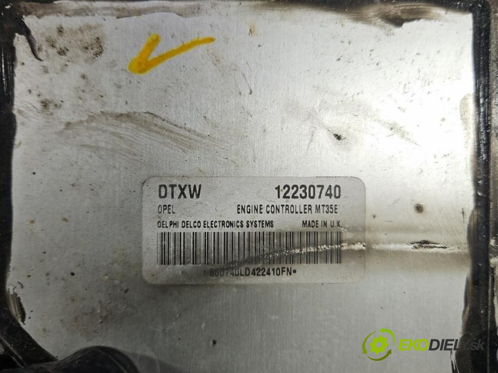 Opel Astra III 2004-2014 1.6 16V 105 HP manual 77 kW 1598 cm3 5- riadiaca jednotka motora 12230740