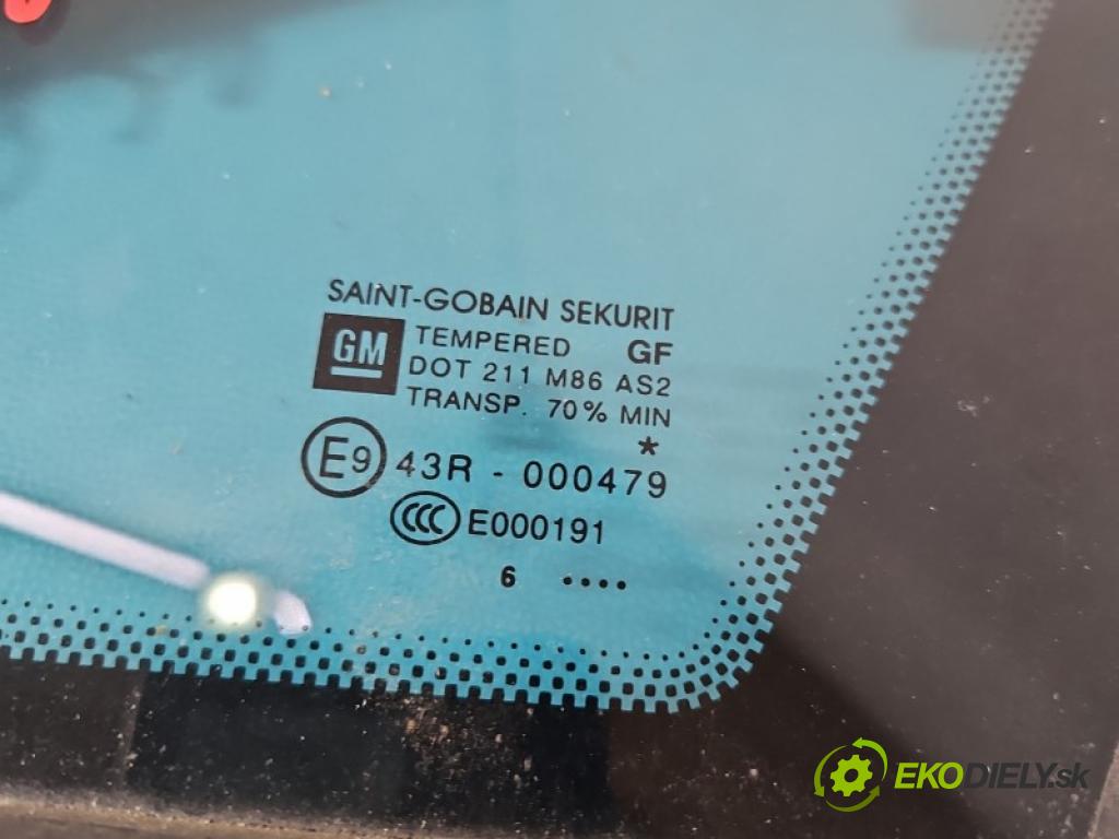 Opel Corsa D 2006-2014 1.3 cdti 90 hp manual 66 kW 1248 cm3 3- sklo přední levé