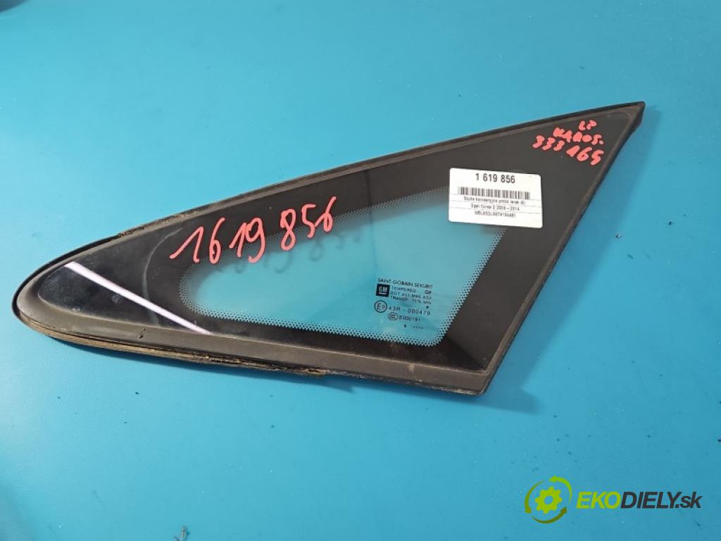 Opel Corsa D 2006-2014 1.3 cdti 90 hp manual 66 kW 1248 cm3 3- sklo přední levé 