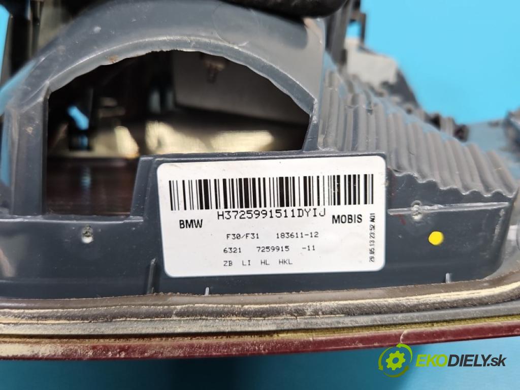 Bmw 3 F30 2011-2018 2.0d 163 HP automatic 120 kW 1995 cm3 4- svetlo / reflektor zadné ľavé kufrové dvere 7259915