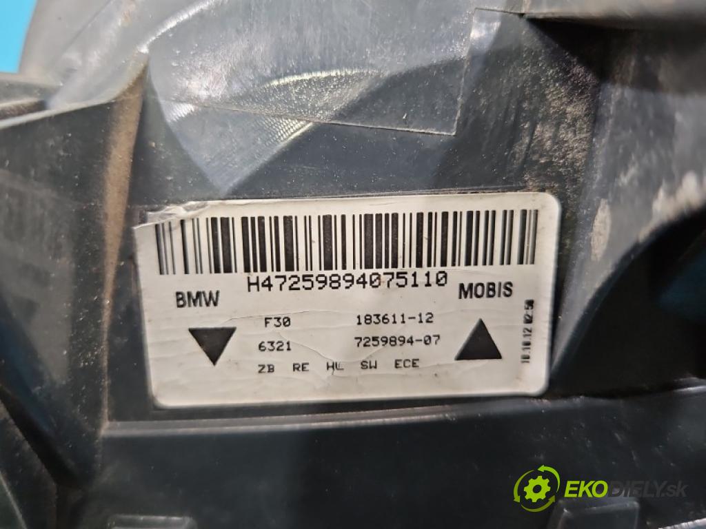 Bmw 3 F30 2011-2018 2.0d 163 hp automatic 120 kW 1995 cm3 4- světlo zadní pravé blatník: 7259894