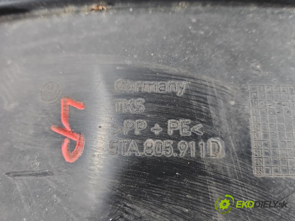 Vw Touran II 2015- 2.0 tdi DFE: 150 HP automatic 110 kW 1968 cm3 5- Blatník: predné ľavé 5TA805911D
