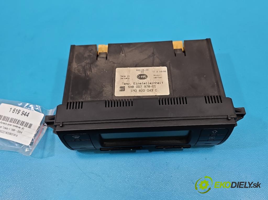 Seat Toledo II 1998-2004 1.8 20V 125 hp manual 92 kW 1781 cm3 4- palubní deska panel topení 1M0820043C