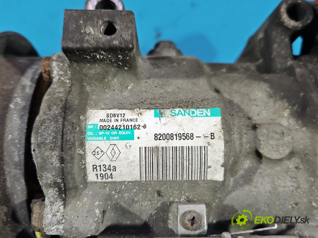 Renault Clio III 2005-2012 1.2 16V 75 hp manual 55 kW 1149 cm3 5- Kompresor: klíma 8200819568 (Kompresor klimatizace)