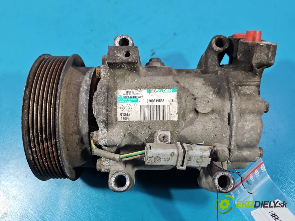 Renault Clio III 2005-2012 1.2 16V 75 hp manual 55 kW 1149 cm3 5- Kompresor: klíma 8200819568 (Kompresor klimatizace)