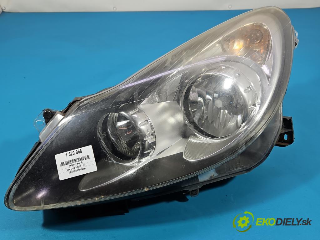 Opel Corsa D 2006-2014 1.3 cdti 90 HP manual 66 kW 1248 cm3 3- Reflektor: ľavý 13217453 (Kľučka dverí ostatné)