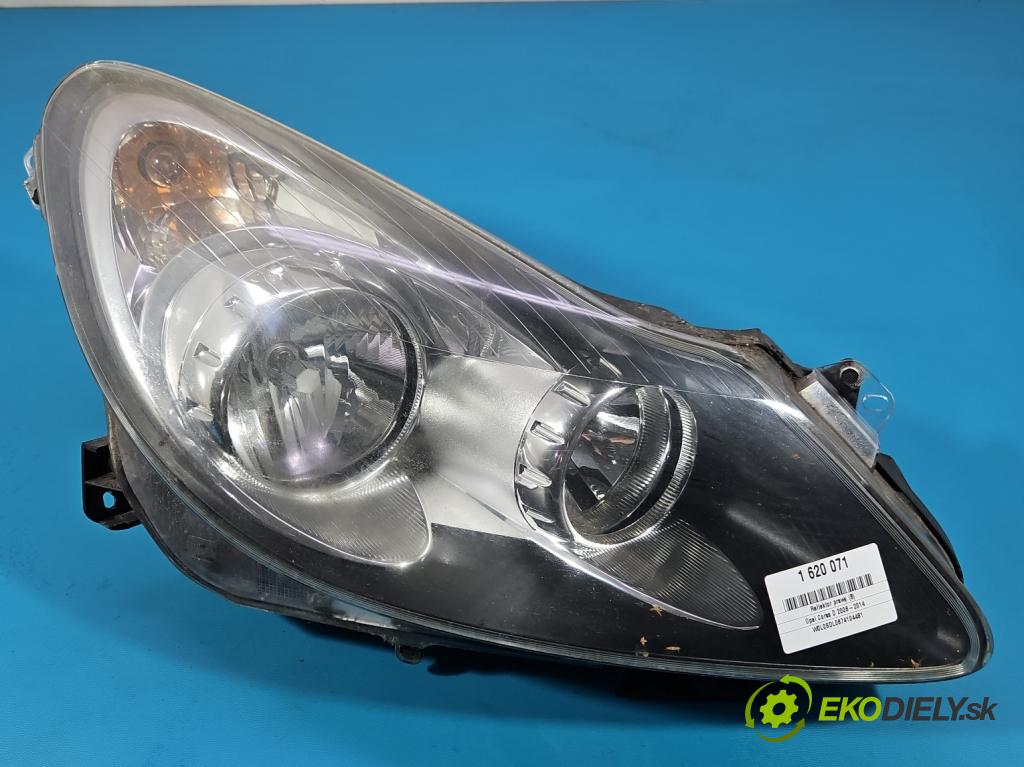 Opel Corsa D 2006-2014 1.3 cdti 90 HP manual 66 kW 1248 cm3 3- Reflektor: pravý 13217454 (Svetlo predné pravé)