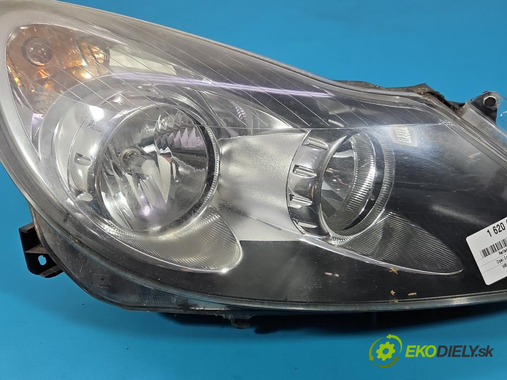 Opel Corsa D 2006-2014 1.3 cdti 90 HP manual 66 kW 1248 cm3 3- Reflektor: pravý 13217454 (Svetlo predné pravé)