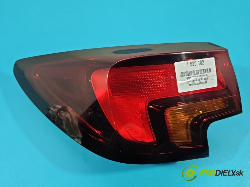 Opel Astra V  2015-2022 1.2 12V 131 hp manual 96 kW 1199 cm3 5- světlo zadní levé blatník: 39099014