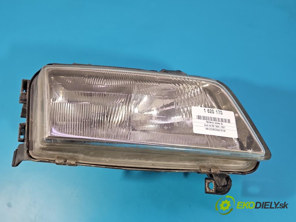 Audi A4 B5 1994-2001 1.9 tdi 110 HP manual 81 kW 1896 cm3 5- Reflektor: pravý 0301094202 (Svetlo predné pravé)