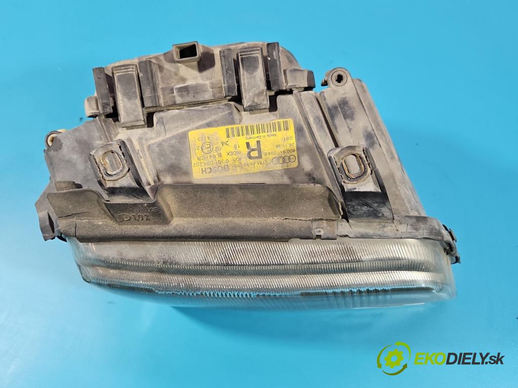 Audi A4 B5 1994-2001 1.9 tdi 110 HP manual 81 kW 1896 cm3 5- Reflektor: pravý 0301094202 (Svetlo predné pravé)