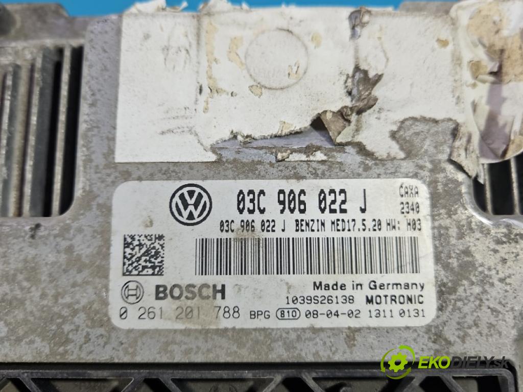 Vw Jetta V 2005-2010 1.4 TSI CAX 122 HP manual 90 kW 1390 cm3 4- riadiaca jednotka motora 03C906022J