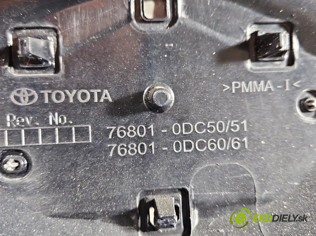 Toyota Yaris IV 2020- 1.5 12V 125 hp manual 92 kW 1490 cm3 5- zaslepka: zadní 76801-0DC50
