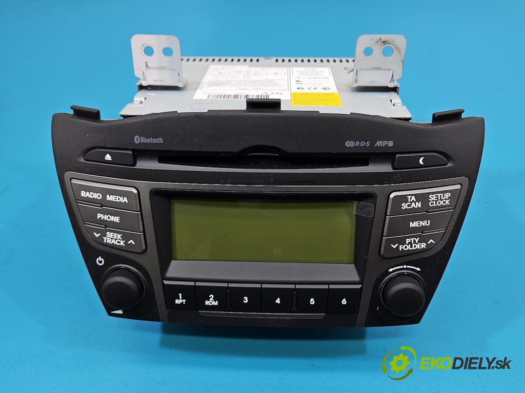Hyundai Ix35 2.0 16V 163 HP manual 120 kW 1998 cm3 5- Radio originál 96150-2Y010TJN
