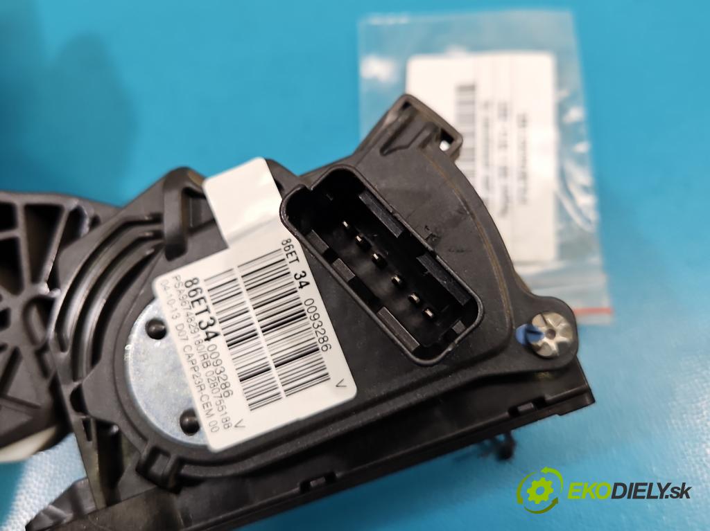 Peugeot 308 II 2013-2021 1.6 THP 125 HP manual 92 kW 1598 cm3 5- pedal plyn potenciometr: 86ET34