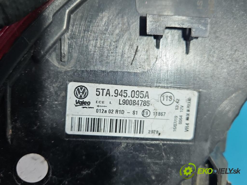 Vw Touran II 2015- 2.0 tdi DFE 150 hp automatic 110 kW 1968 cm3 5- světlo zadní levé blatník: 5TA945095A