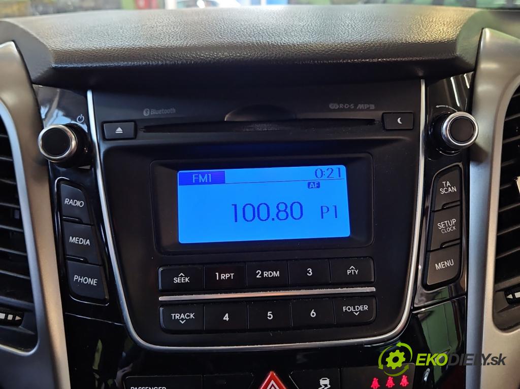 Hyundai I30 II 2012-2016 1.4 16V G4FA 99 HP manual 73 kW 1396 cm3 5- Radio originál 96170-A6210GU