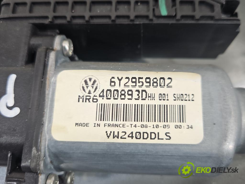 Vw Polo IV 9N 2001-2009 1.2 6V 54 hp manual 40 kW 1198 cm3 5- mechanismus stahování přední levý 6Y2959802