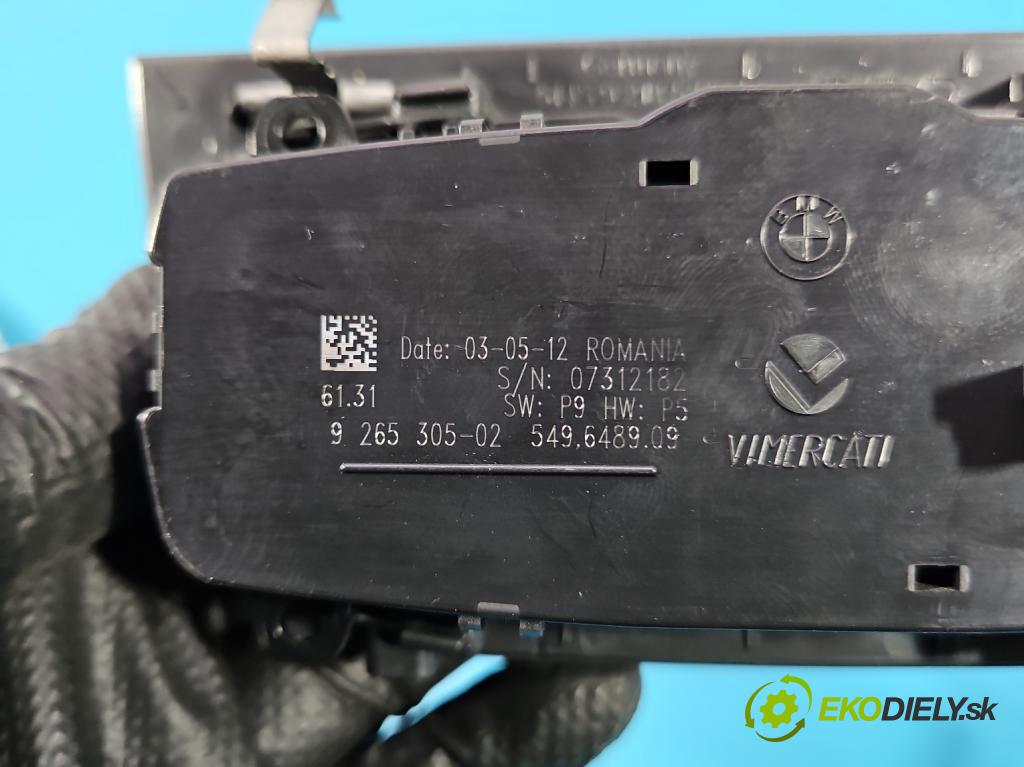 Bmw 3 F30 2011-2018 2.0d 163 hp automatic 120 kW 1995 cm3 4- Přepínač světel na deska: 9265305