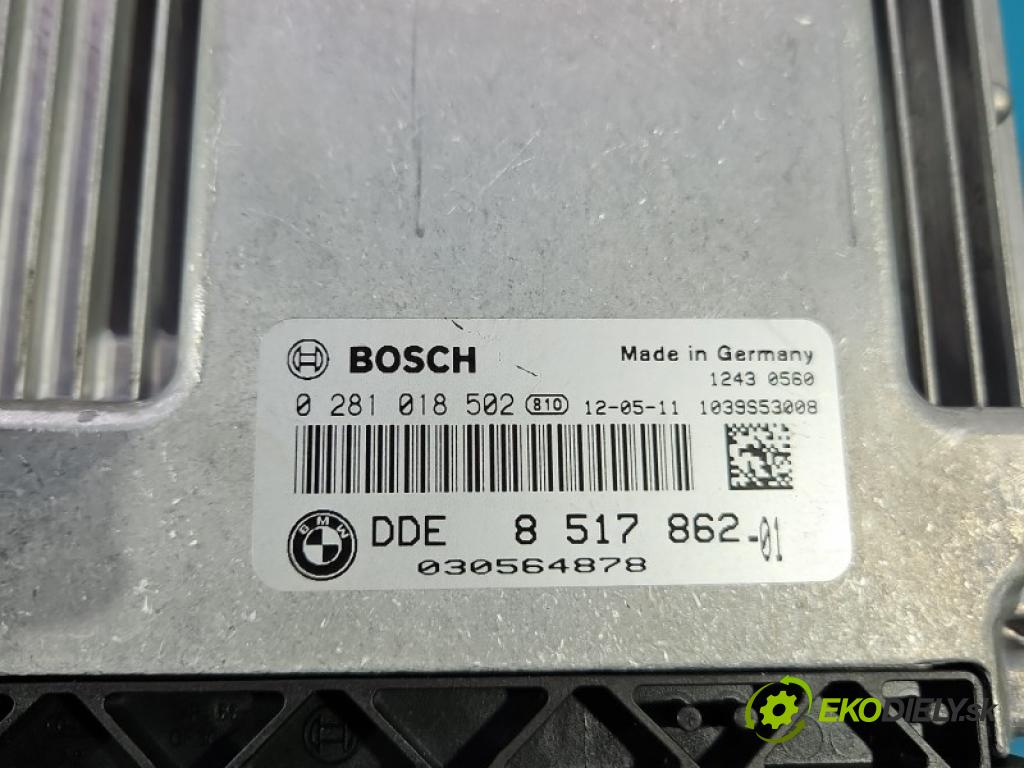 Bmw 3 F30 2011-2018 2.0d 163 HP automatic 120 kW 1995 cm3 4- riadiaca jednotka motora 0281018502