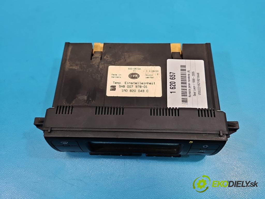 Seat Leon I 1999-2005 1.9 tdi 110 HP manual 81 kW 1896 cm3 5- panel kúrenia 1M0820043C