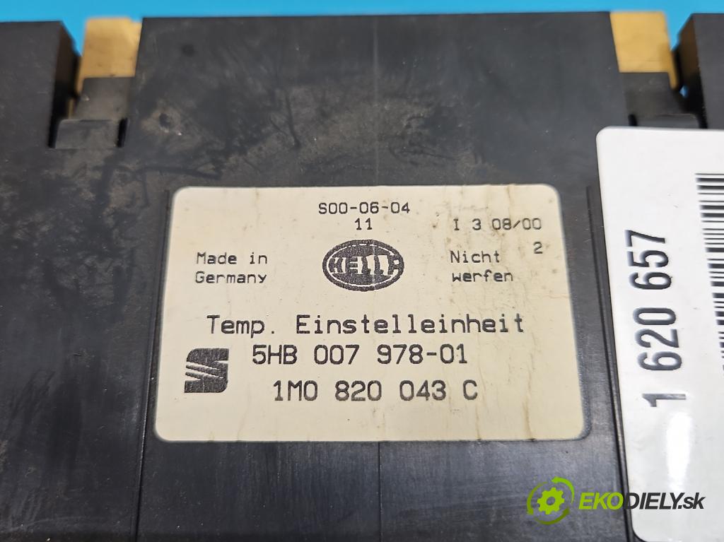 Seat Leon I 1999-2005 1.9 tdi 110 HP manual 81 kW 1896 cm3 5- panel kúrenia 1M0820043C