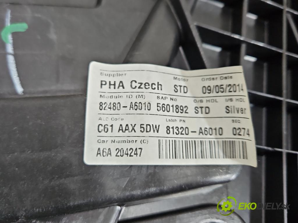 Hyundai I30 II 2012-2016 1.4 16V G4FA 99 hp manual 73 kW 1396 cm3 5- mechanismus stahování přední pravý 82460-A5000