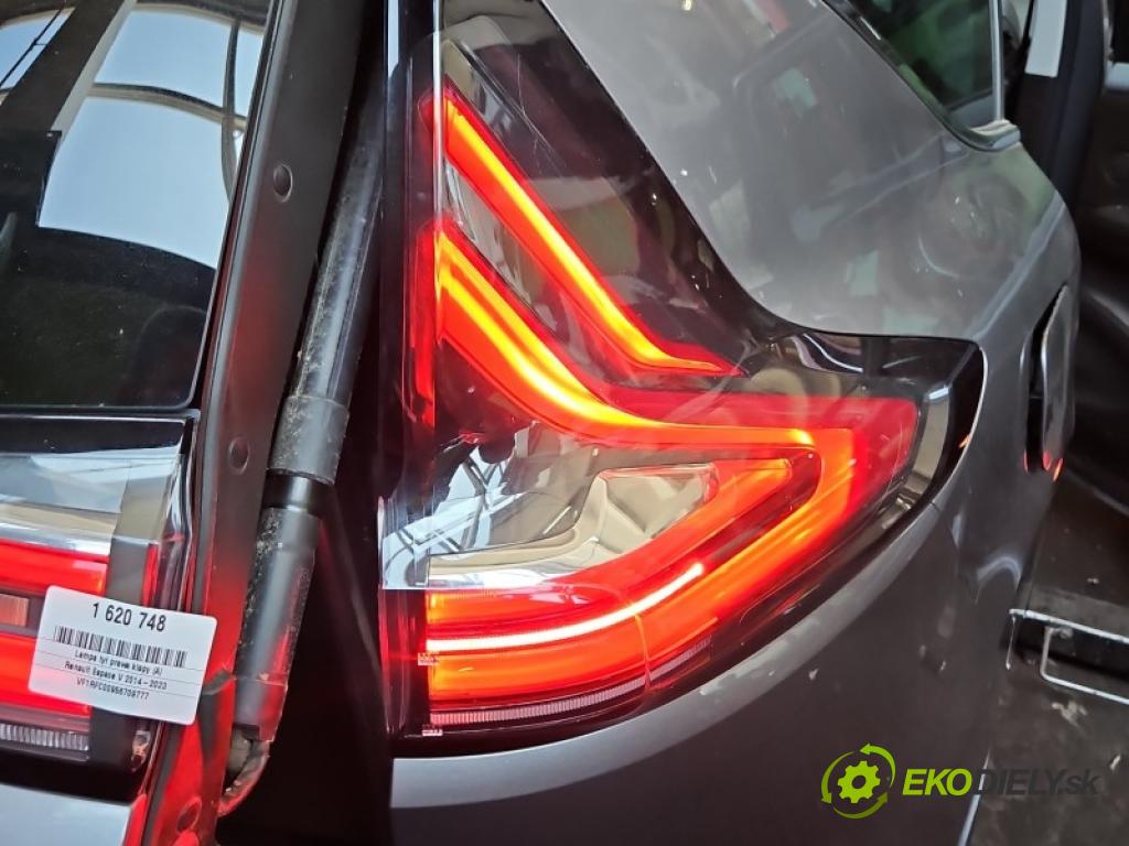 Renault Espace V 2014-2023 1.6 dci 160 hp automatic 118 kW 1598 cm3 5- světlo zadní pravé blatník: 265506105R