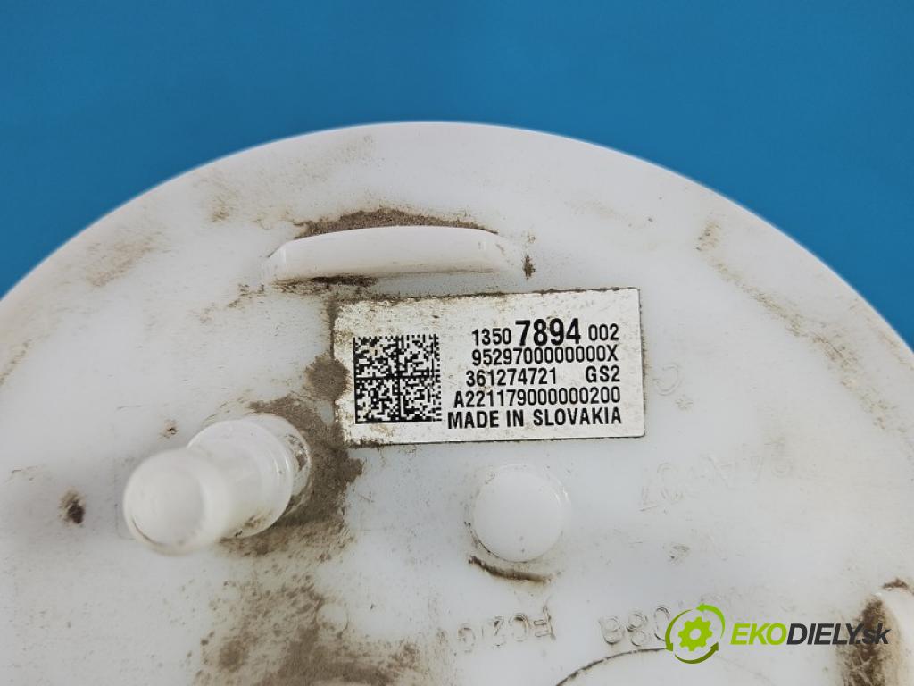 Opel Astra V  2015-2022 1.2 12V 131 hp manual 96 kW 1199 cm3 5- čerpadlo paliva 13507894002