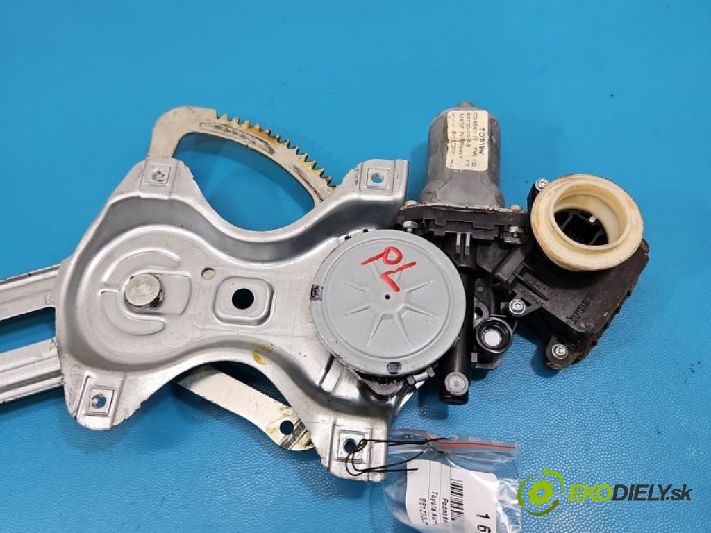 Toyota Auris II 2012-2018 1.6 16V 132 hp manual 97 kW 1598 cm3 5- mechanismus stahování přední levý 85720-02410-B