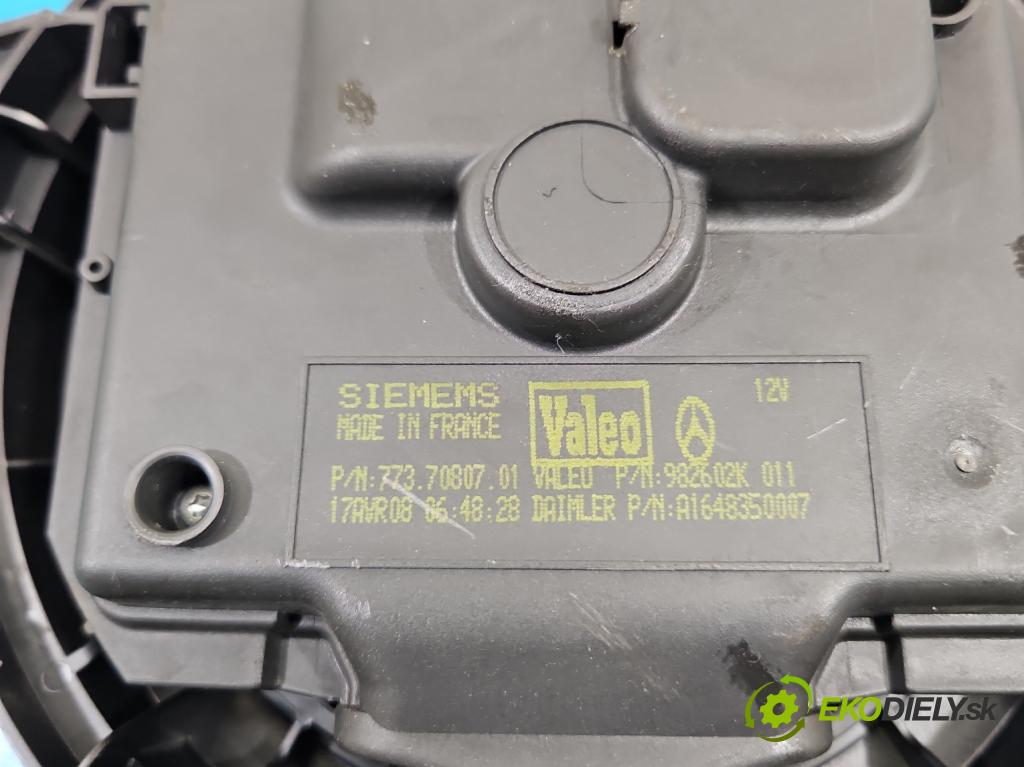 Mercedes ML W164 2005-2011 4.0 CDI 306KM automatic 225 kW 3996 cm3 5- ventilátor vzduchu A1648350007