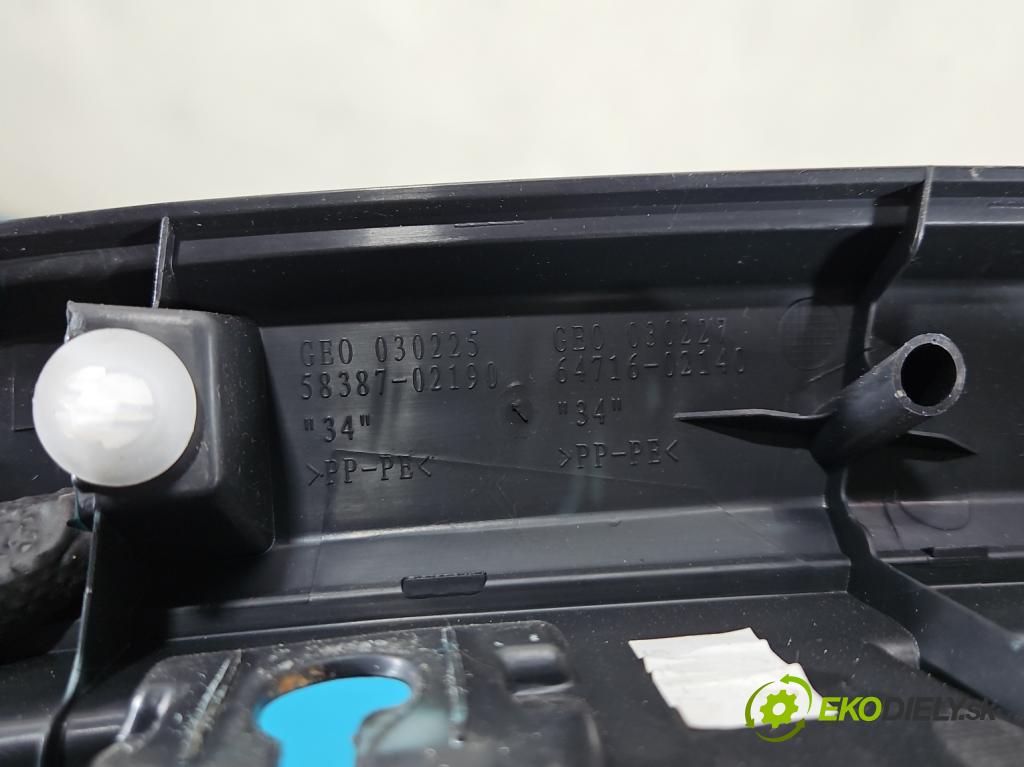 Toyota Auris II 2012-2018 1.6 16V 132 HP manual 97 kW 1598 cm3 5- kryt plast 58387-02190