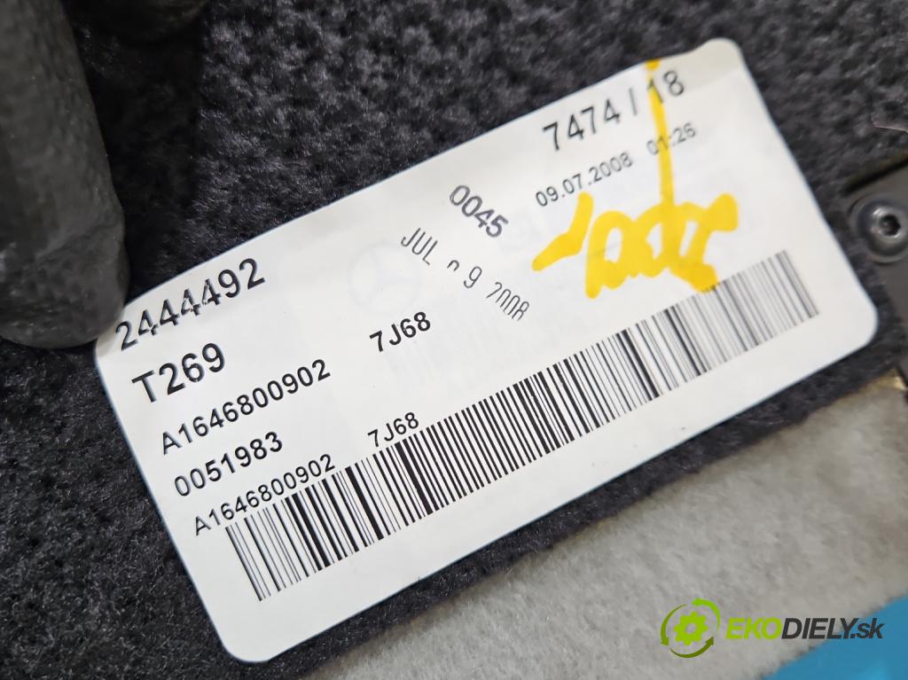 Mercedes ML W164 2005-2011 4.0 CDI 306KM automatic 225 kW 3996 cm3 5- koberec do auta kufra: A1646800902