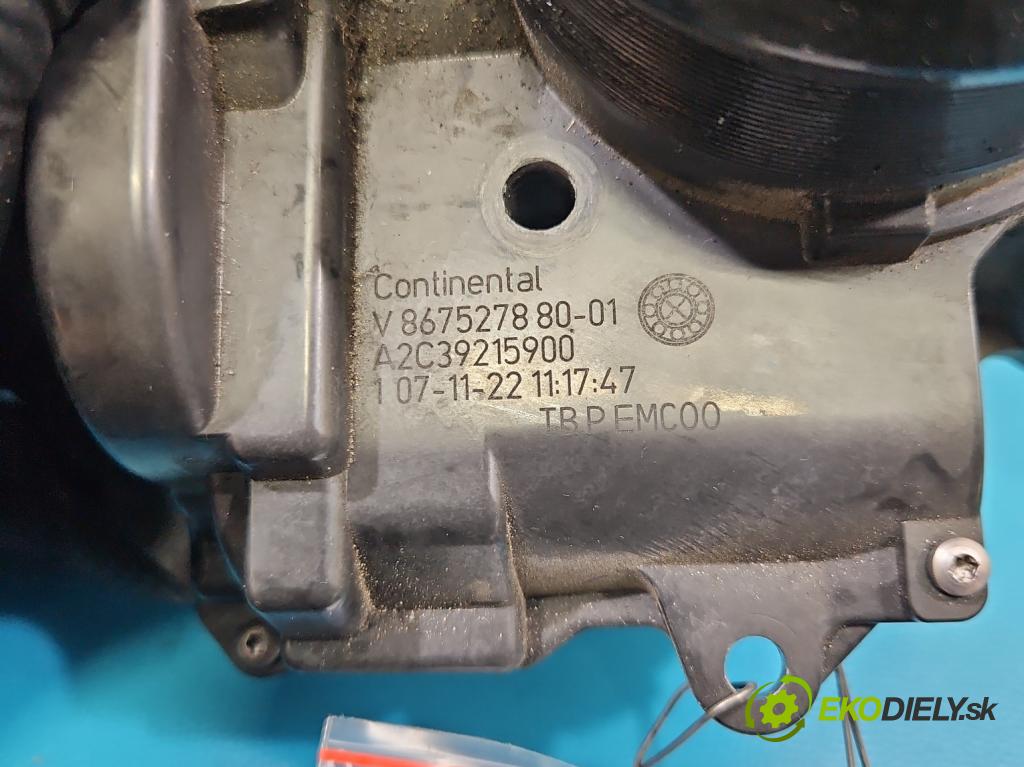 Peugeot 308 II 2013-2021 1.6 THP 125 HP manual 92 kW 1598 cm3 5- klapka A2C39215900 (Škrtiaca klapka)