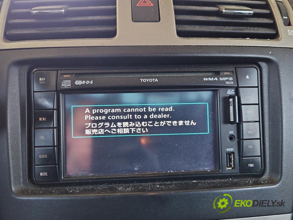 Toyota Avensis III T27 2009-2018 2.0 D4D 126 HP manual 93 kW 1998 cm3 5- Radio originál 86113-60V860