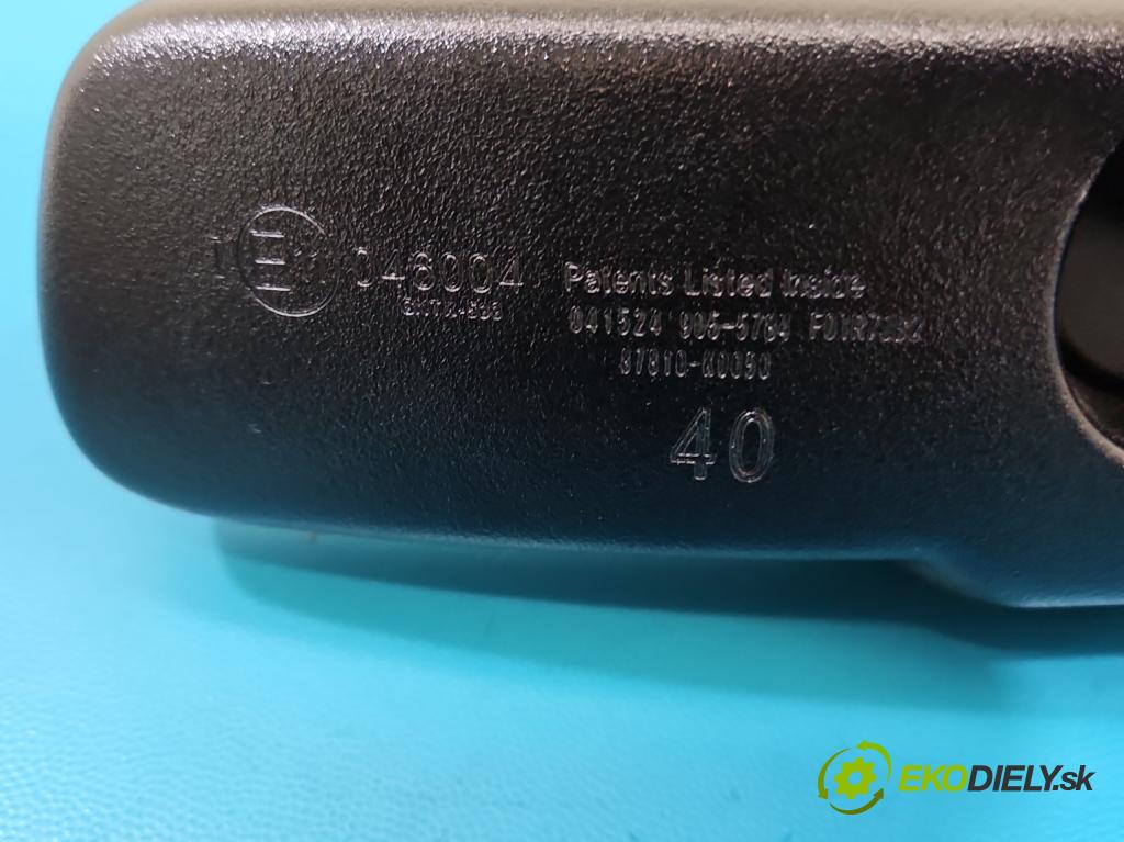 Toyota Yaris IV 2020- 1.5 12V 125 HP manual 92 kW 1490 cm3 5- zrkadlo uvnitř: 87810-K0050 (Spätné zrkadlo vnútorné)
