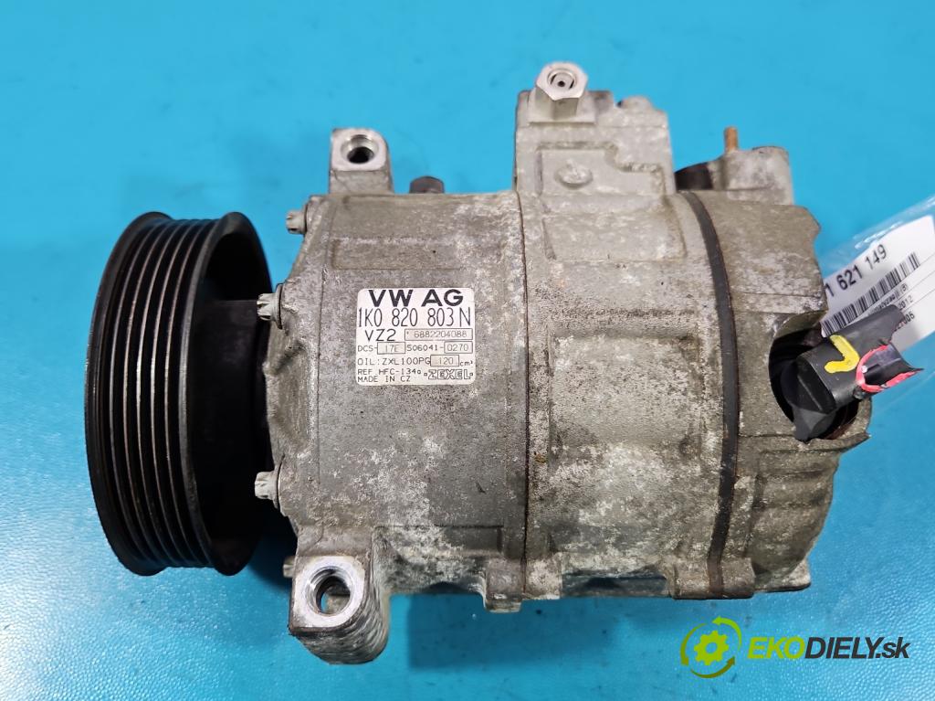 Seat Leon II 2005-2012 1.6 8V 102 HP manual 75 kW 1595 cm3 5- Kompresor: klimatizácie 1K0820803N (Kompresor klimatizácie)