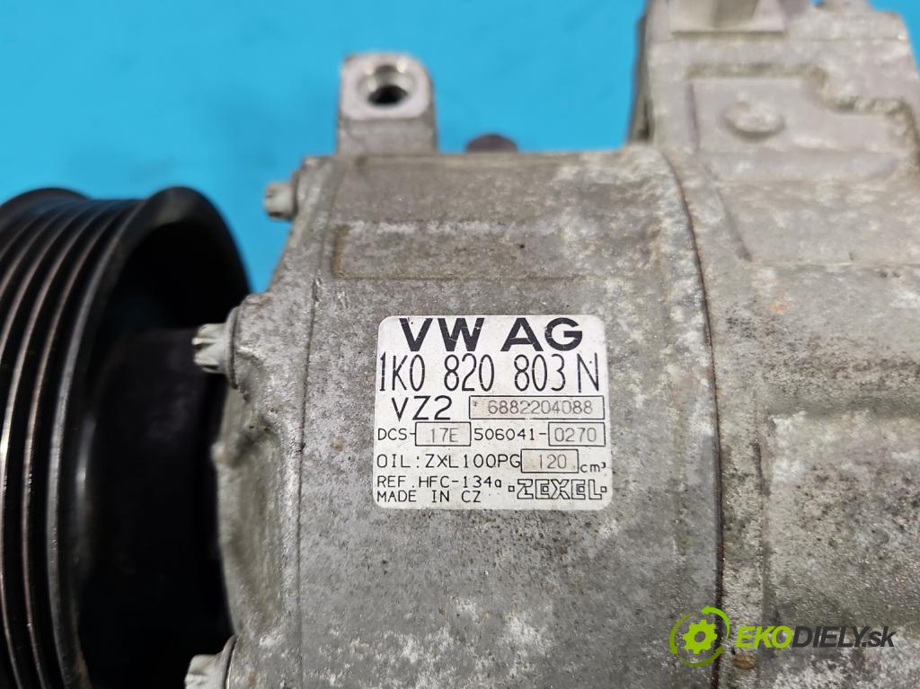 Seat Leon II 2005-2012 1.6 8V 102 HP manual 75 kW 1595 cm3 5- Kompresor: klimatizácie 1K0820803N (Kompresor klimatizácie)