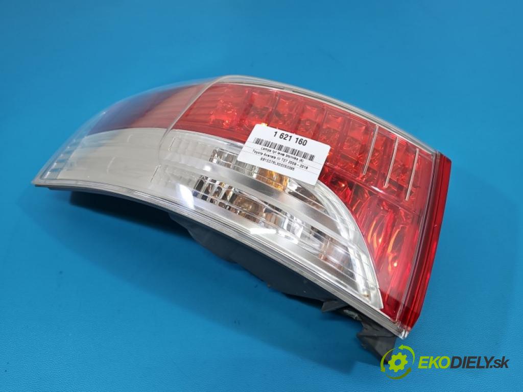 Toyota Avensis III T27 2009-2018 2.0 D4D 126 hp manual 93 kW 1998 cm3 5- světlo zadní levé blatník: