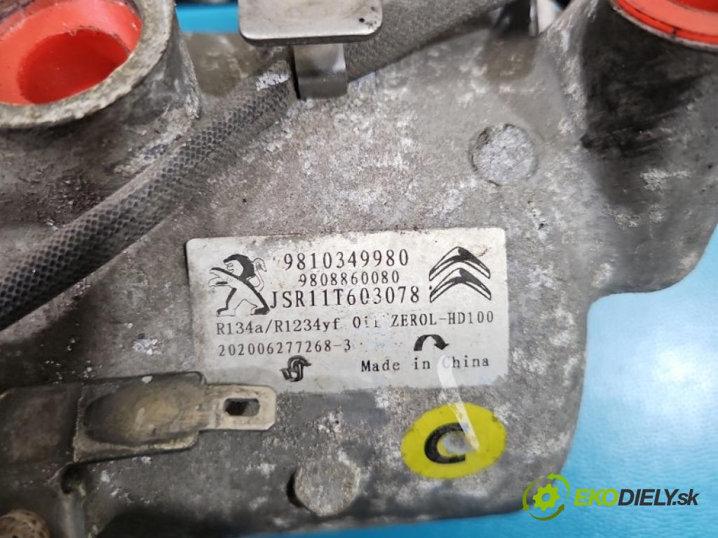 Toyota Proace City 1.5 D4D 131 hp automatic 96 kW 1499 cm3 5- Kompresor: klíma 9810349980 (Kompresor klimatizace)