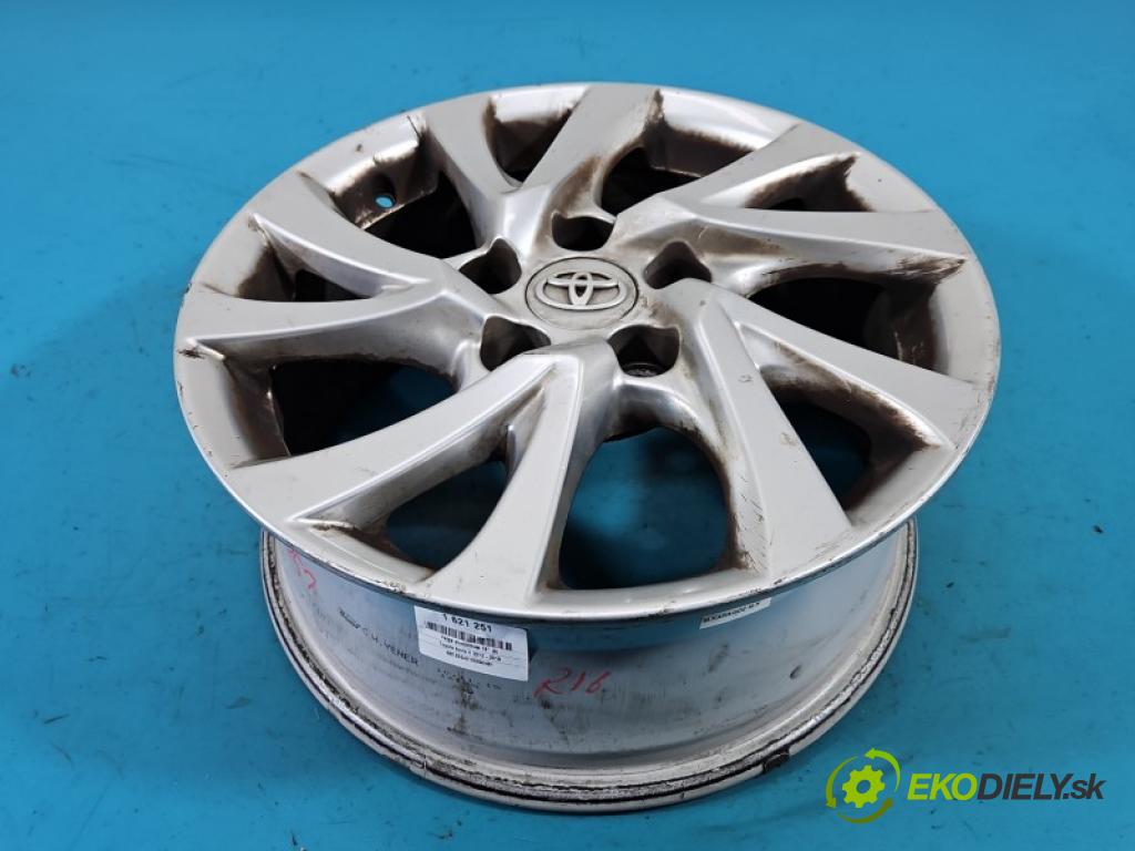 Toyota Auris II 2012-2018 1.6 16V 132 hp manual 97 kW 1598 cm3 5- Felga hliník 16