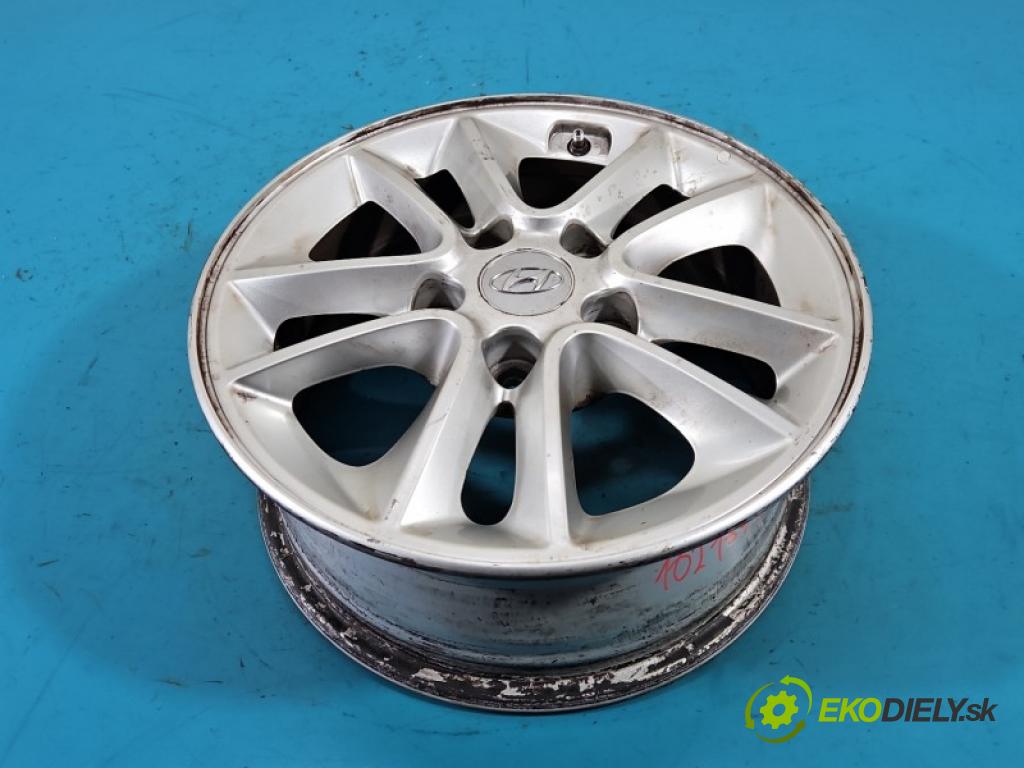 Hyundai I30 II 2012-2016 1.4 16V G4FA 99 hp manual 73 kW 1396 cm3 5- Felga hliník 15" komplet 52910-A6170