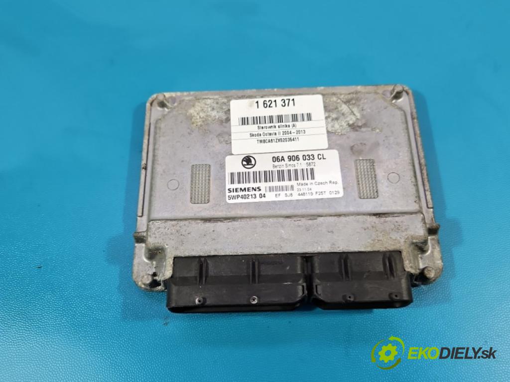 Skoda Octavia II 2004-2013 1.6 8V 102 HP manual 75 kW 1595 cm3 5- riadiaca jednotka motora 06A906033CL