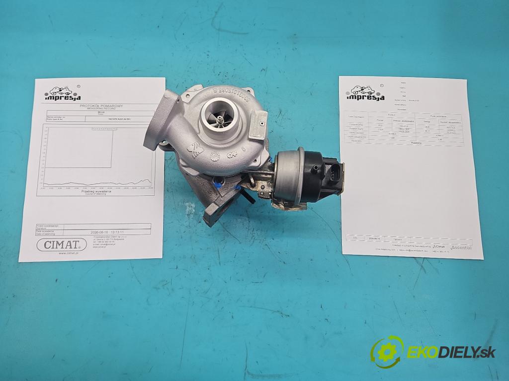 Audi A4 B8 2007-2015 2.0 tdi 143 hp manual 105 kW 1968 cm3 4- Turbodmychadlo repasováno BV43B-0133