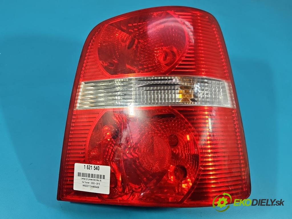 Vw Touran I 2003-2015 1.9 tdi 101 HP manual 74 kW 1896 cm3 5- svetlo / reflektor zadné pravé blatník 