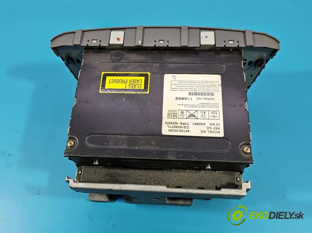Toyota Avensis II T25 2003-2008 1.8 vvti 129 HP manual 95 kW 1794 cm3 5- Radio originál 86120-05080