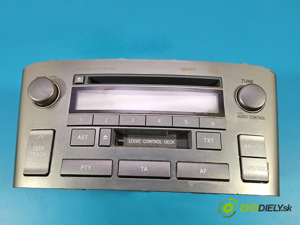 Toyota Avensis II T25 2003-2008 1.8 vvti 129 HP manual 95 kW 1794 cm3 5- Radio originál 86120-05080