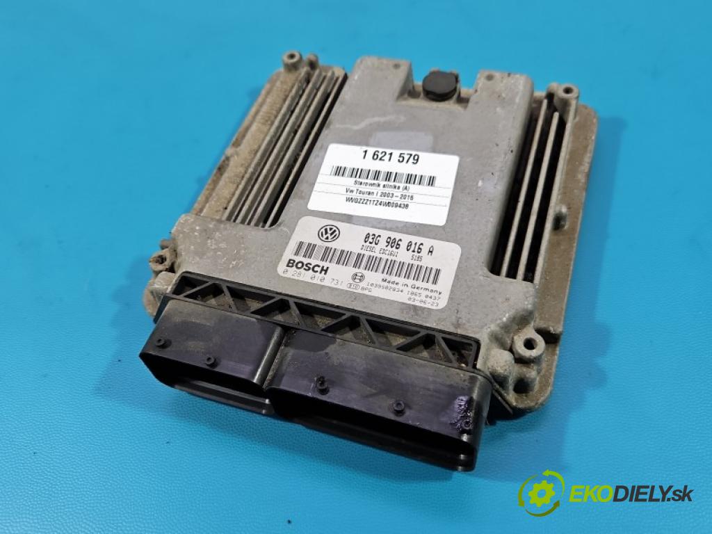 Vw Touran I 2003-2015 1.9 tdi 101 HP manual 74 kW 1896 cm3 5- riadiaca jednotka motora 0281010731