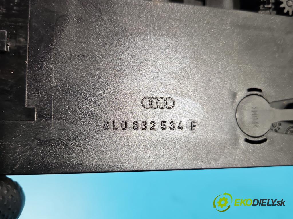 Audi A3 8L 1996-2003 1.6 8V 102 HP manual 75 kW 1595 cm3 5- Rukojeť: na nápoje: 8L0862834F (Držiak (úchyt) na nápoje)