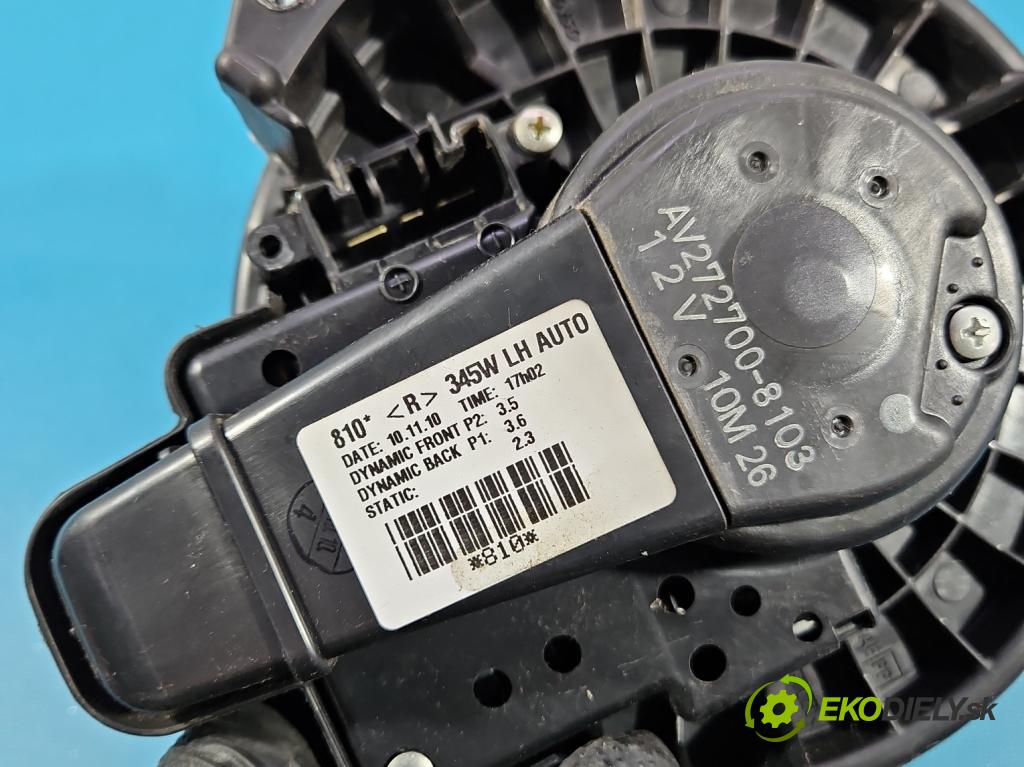 Toyota Avensis III T27 2009-2018 2.0 D4D 126 HP manual 93 kW 1998 cm3 5- ventilátor vzduchu 272700-8103